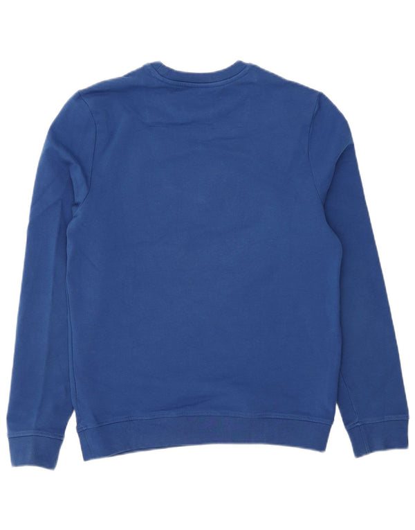 Guess Mens Graphic Sudadera Jumper UK 32 XS Azul Algodón
