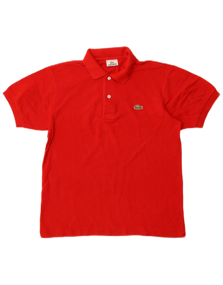 LACOSTE Polo para hombre talla 3 pequeño algodón rojo
