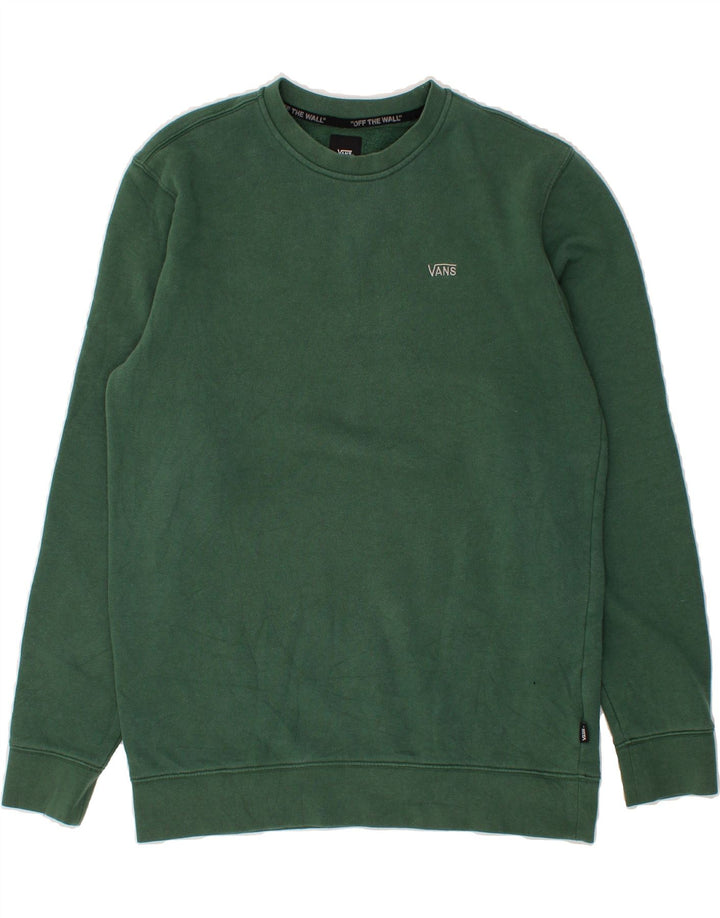 VANS Hombre Sudadera Jumper Medium Verde Algodón
