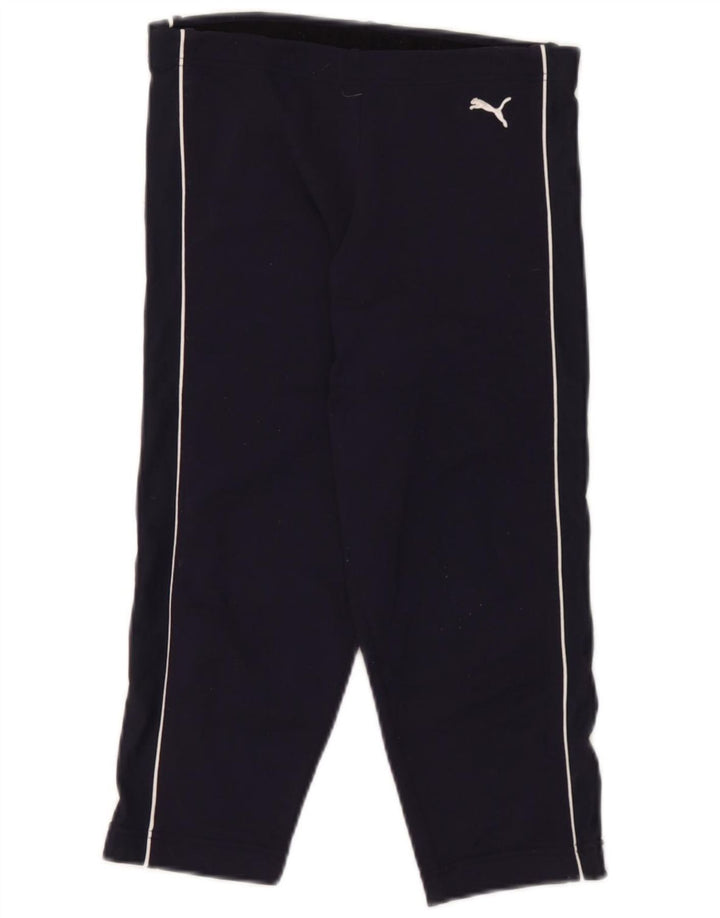 Puma Leggings Capri para Mujer UK 10 Small Azul Marino Nylon