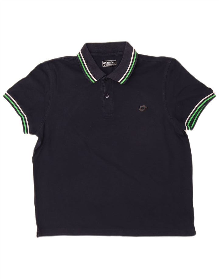 Polo Lotto Hombre Pequeño Azul Marino