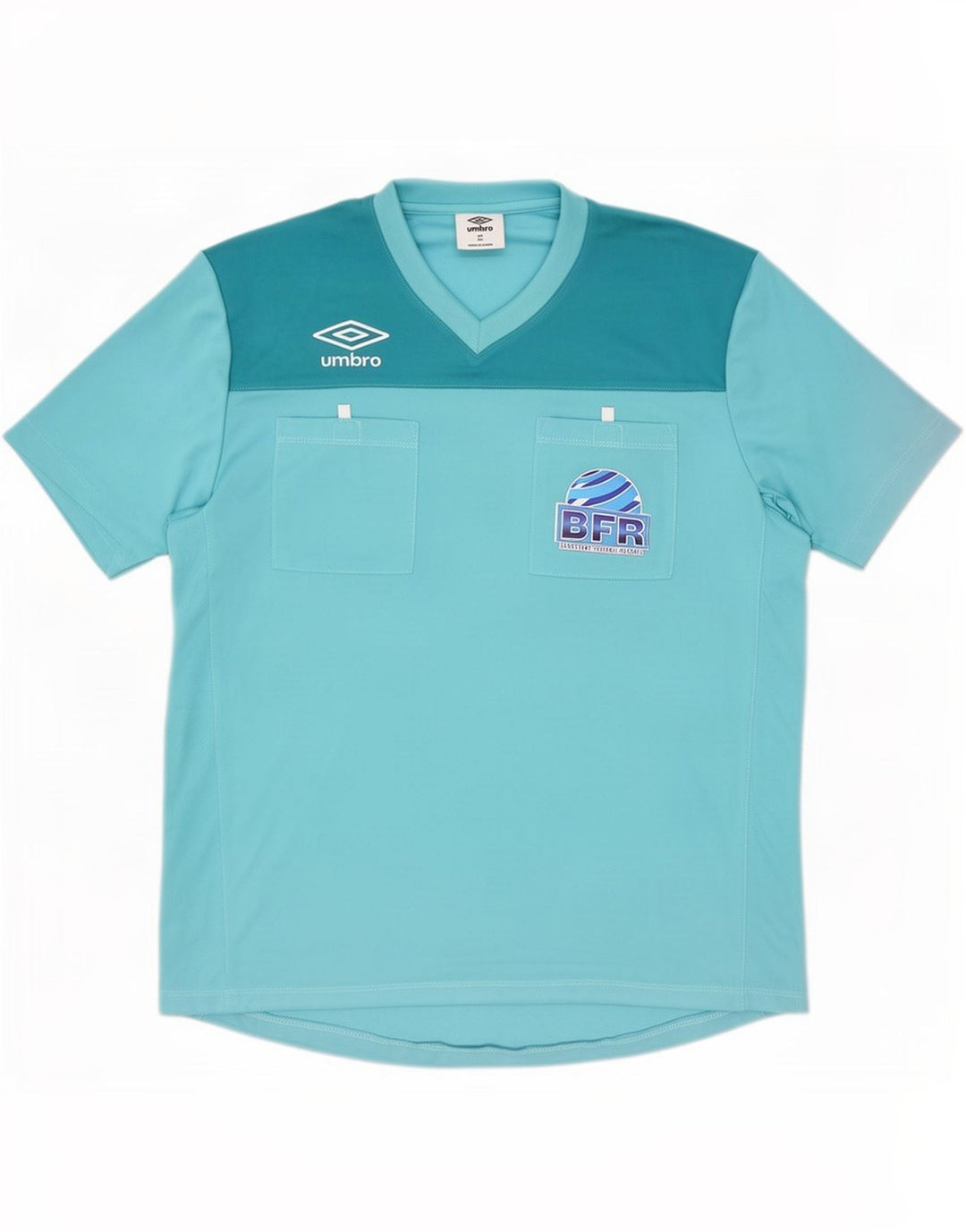 Umbro Hombre Camiseta Gráfica Top XL Azul Colorblock Poliéster