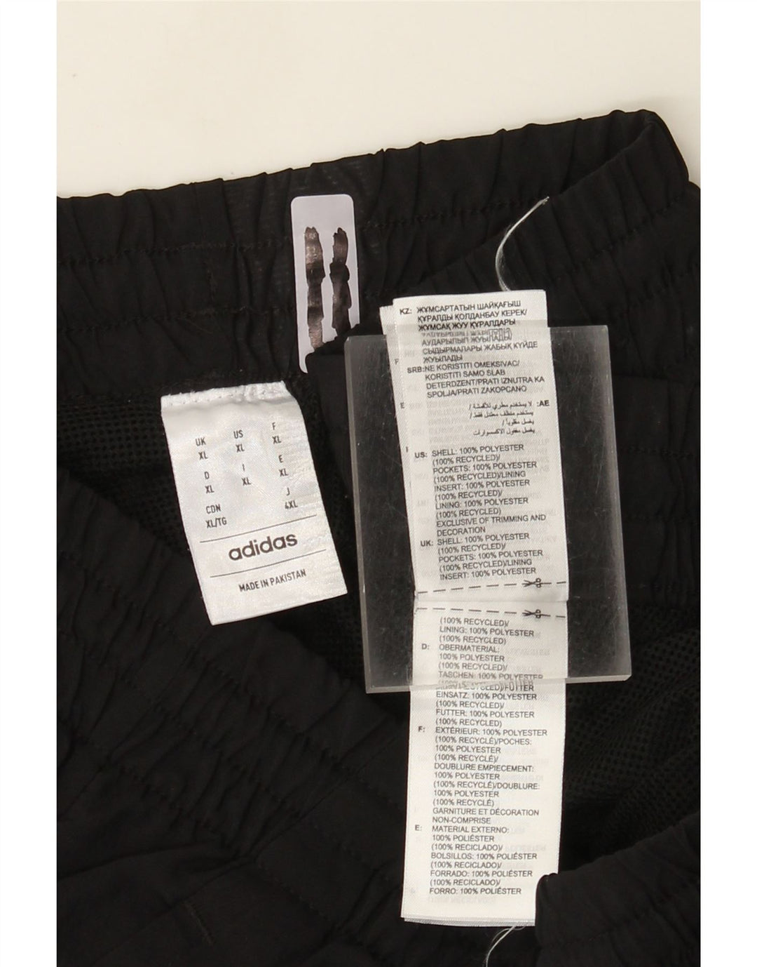 Adidas Hombre Pantalones De Chándal Joggers XL Negro Poliéster