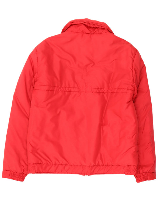 Chaqueta acolchada vintage para mujer IT 50 XL Poliéster rojo