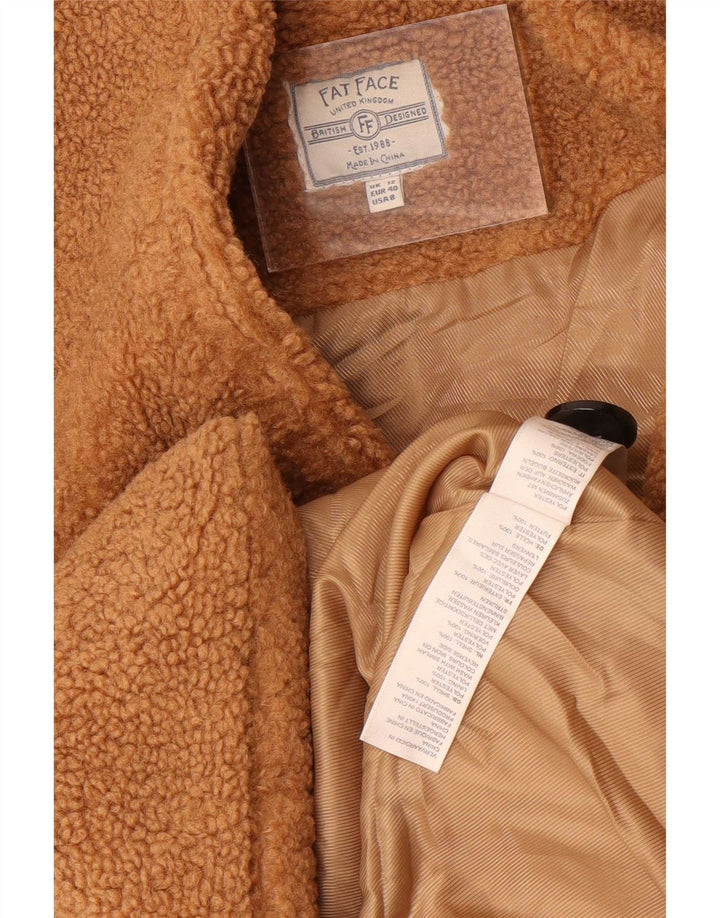 Abrigo con osito de peluche para mujer Fat Face UK 42 Poliéster beige medio