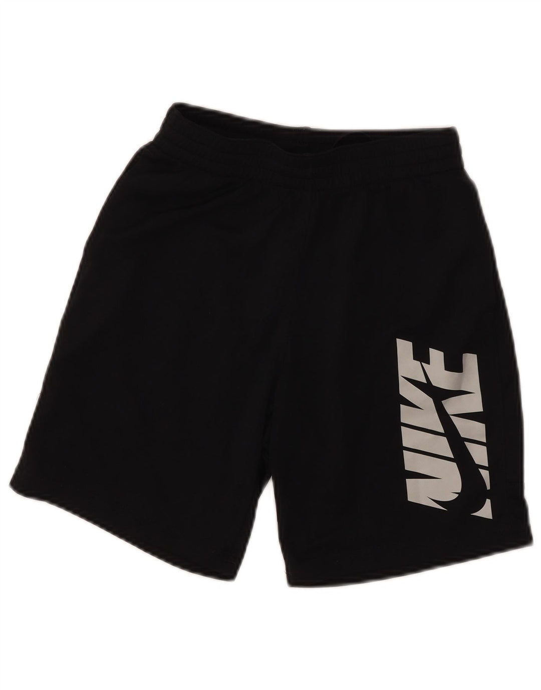 NIKE Pantalones cortos deportivos con gráfico para niños 7-8 años Negro Poliéster