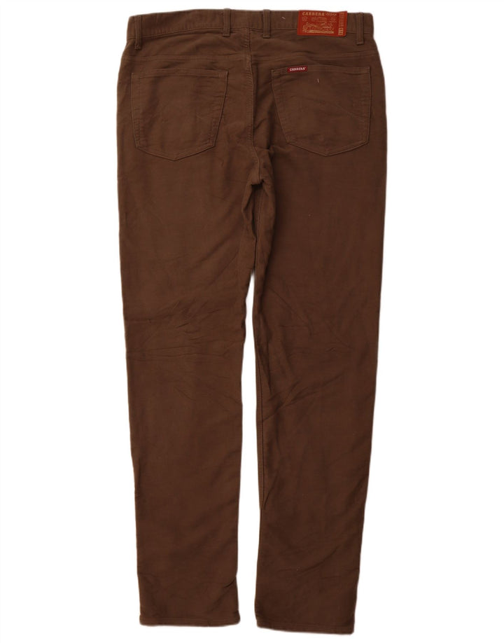 CARRERA Pantalón Casual Regular Mujer W36 L32 Algodón Marrón