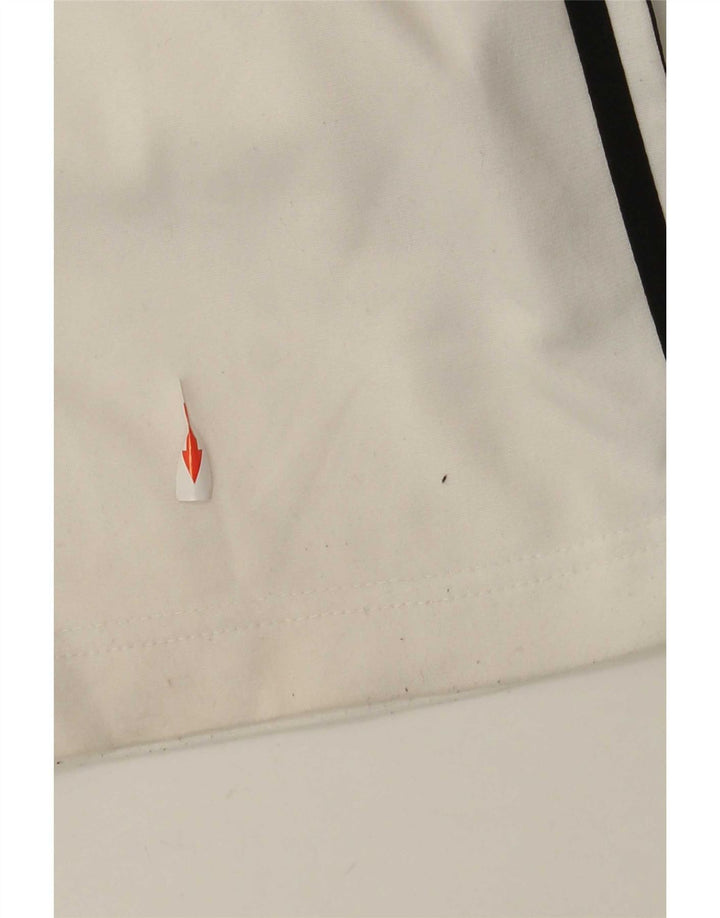Adidas Pantalones de chándal para hombre UK 38/40 Medium Blanco Poliéster