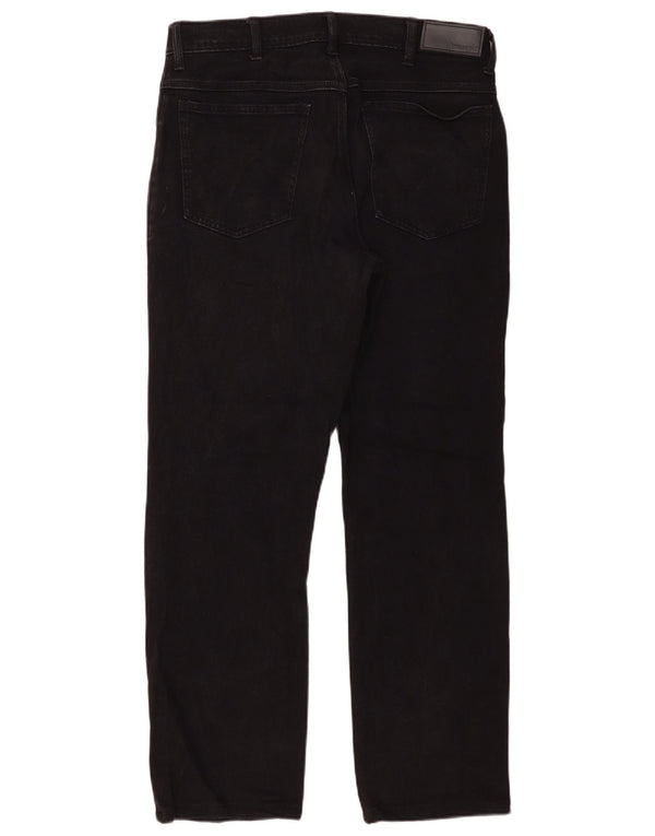 Wrangler Vaqueros rectos para hombre W34 L29 Algodón negro