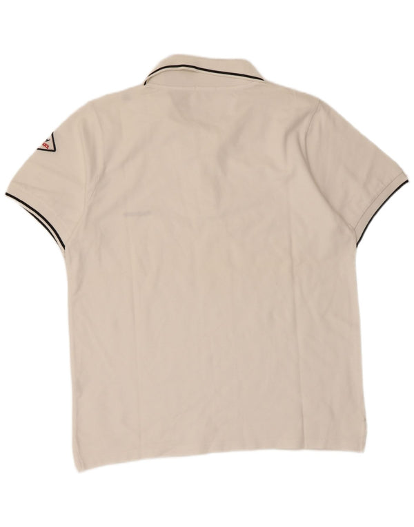 Roy Rogers Polo para hombre 2XL Algodón blanco