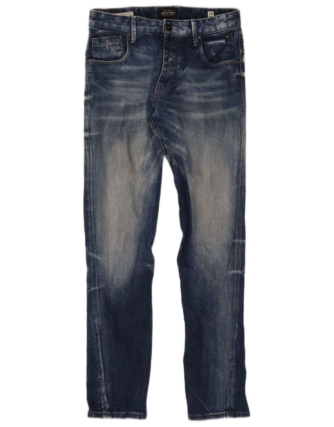 Jack & Jones Vaqueros rectos Mike para hombre W29 L32 Algodón azul