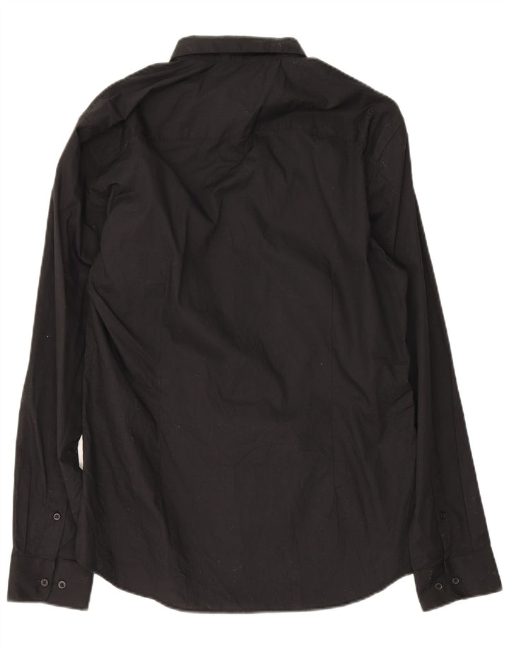 Camisa Jack & Jones Hombre Grande Algodón Negro