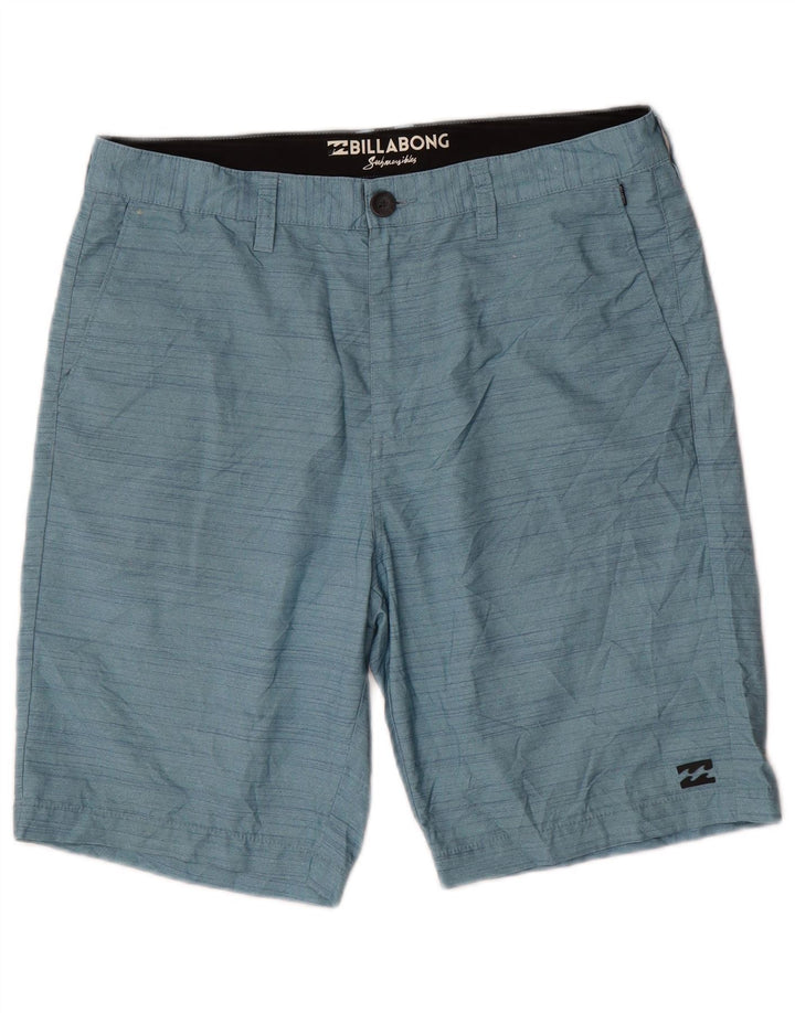 Pantalones cortos chinos Billabong para hombre W32 azul medio a rayas