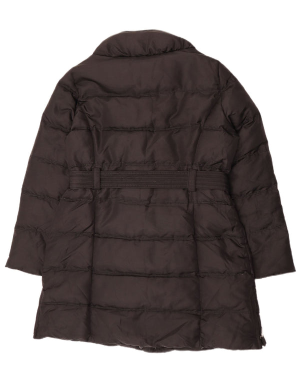 Zara Mujer Abrigo Acolchado ES 40 XL Negro
