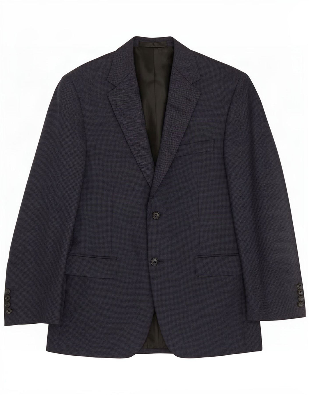Marks & Spencer Chaqueta tipo blazer corta para hombre UK 38 Medium Azul marino Pata de gallo