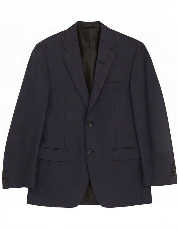 Marks & Spencer Chaqueta tipo blazer corta para hombre UK 38 Medium Azul marino Pata de gallo