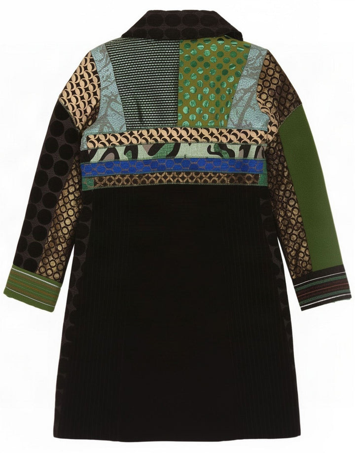 Abrigo Desigual para mujer EU 38 Medio Patchwork multicolor