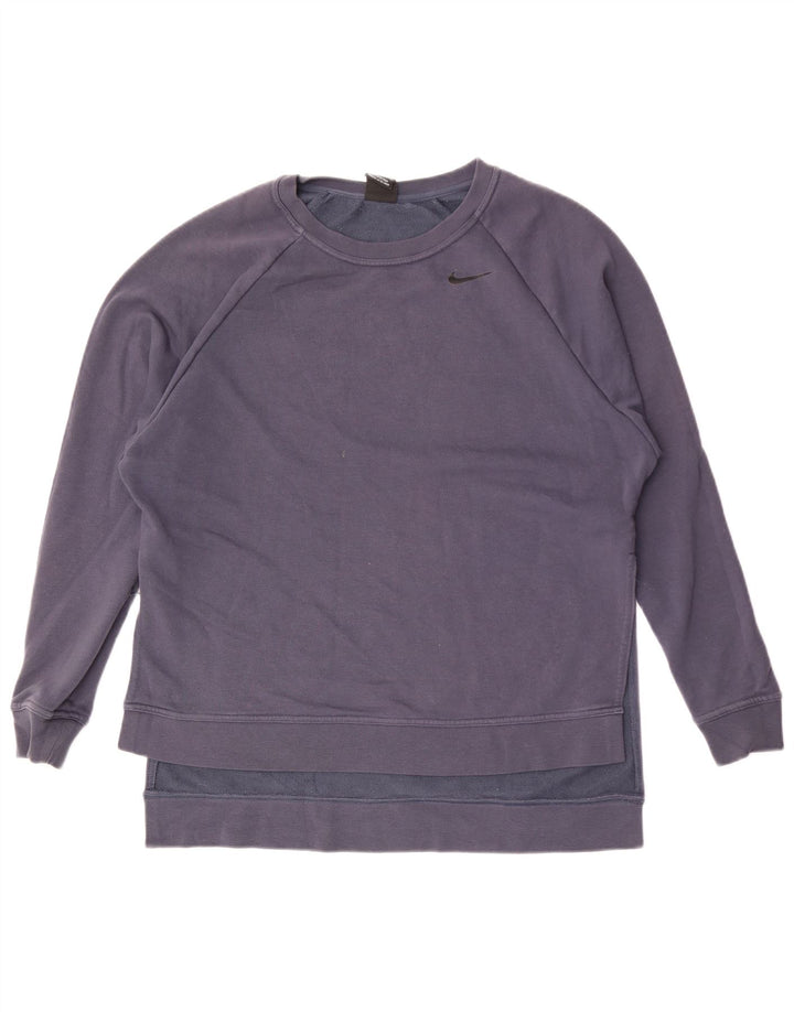 Nike Dri Fit - Sudadera extragrande para mujer, talla S, color azul marino