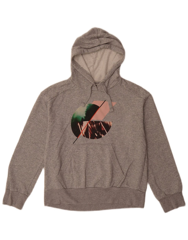 PRANA Jersey con capucha y gráfico extragrande para mujer UK 6 XS Gris