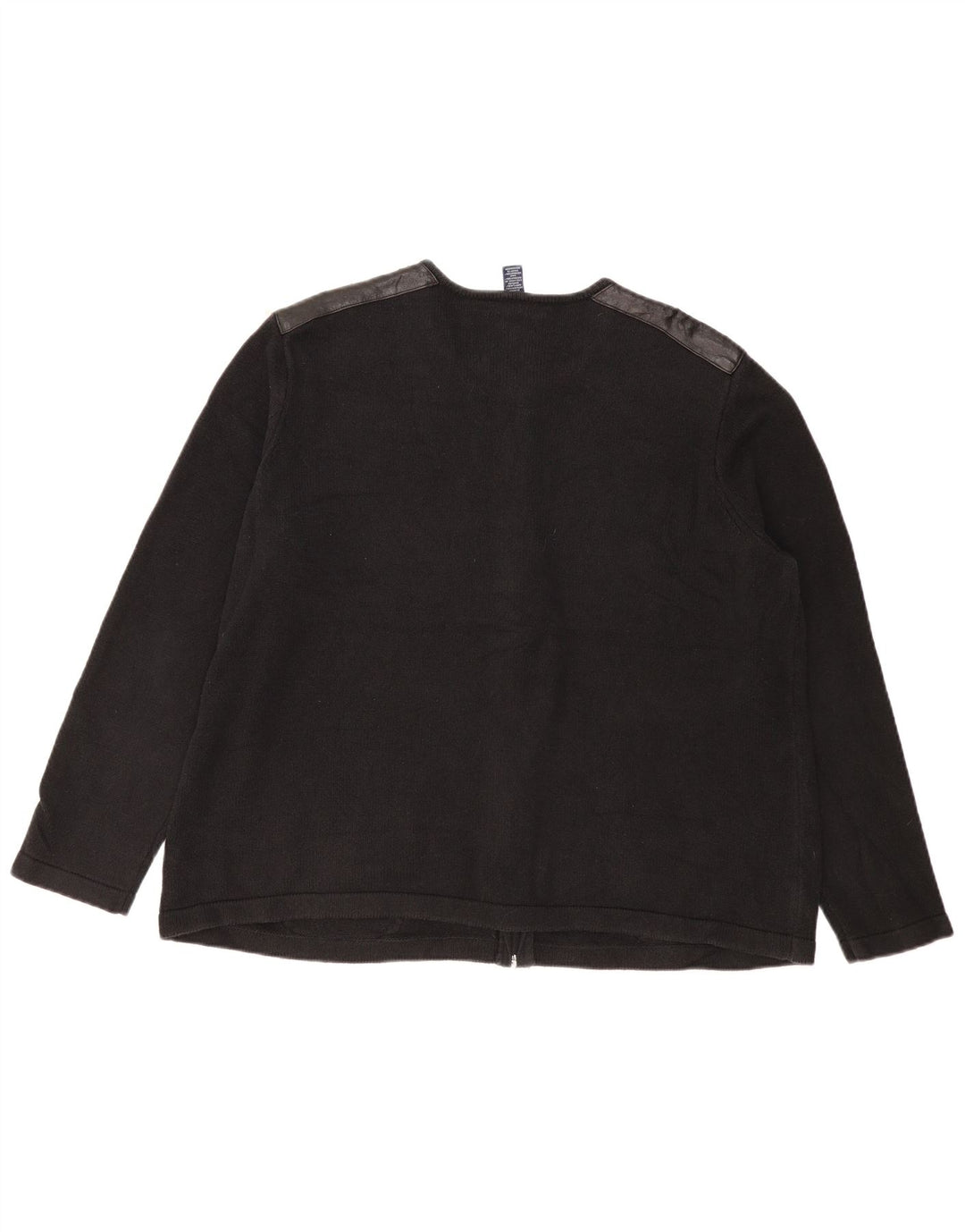 CHAPS Suéter tipo cárdigan para mujer UK 22 3XL Algodón negro