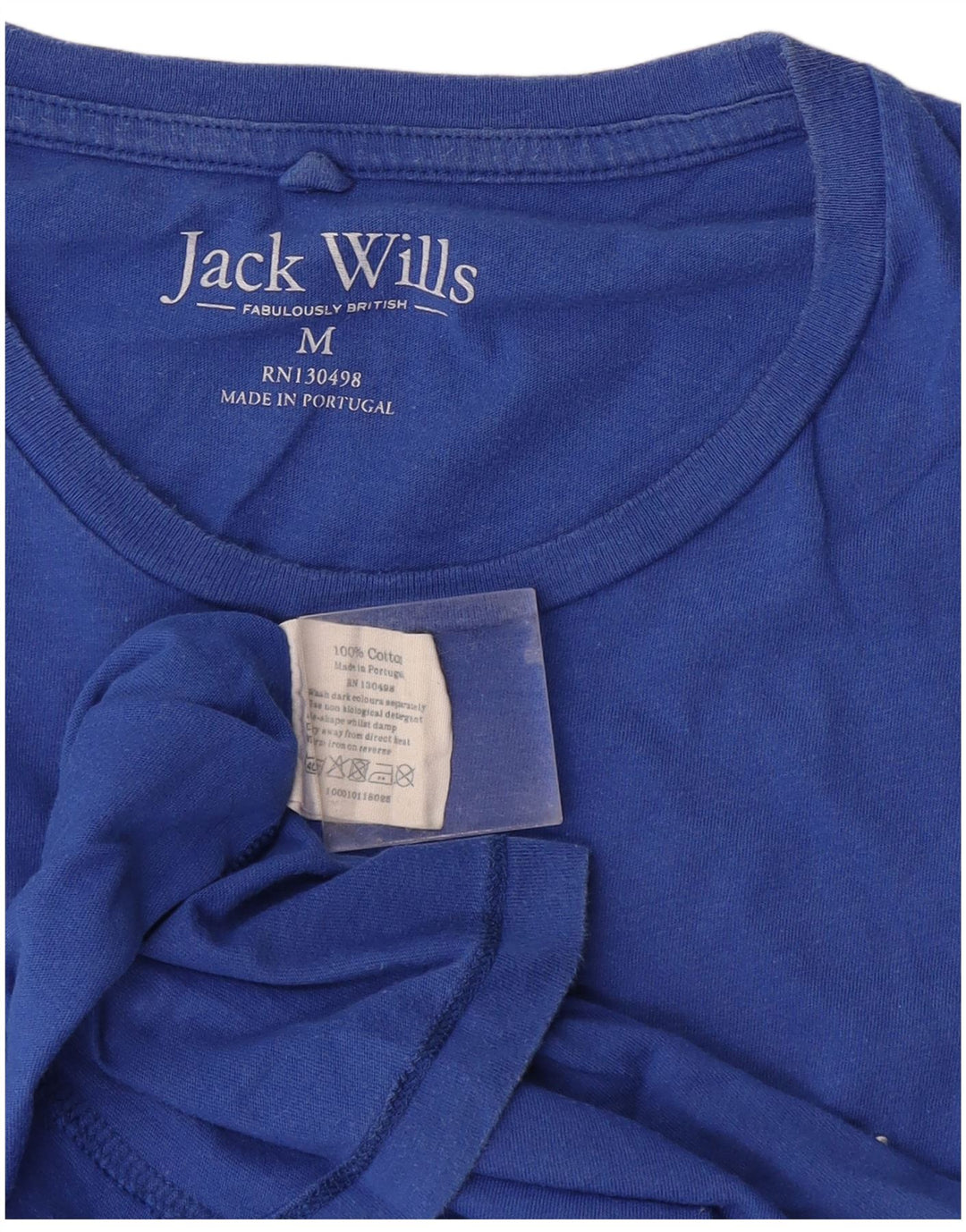 Camiseta Jack Wills Hombre Top Azul Medio Algodón