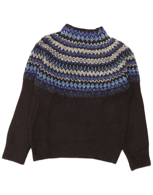 Marks & Spencer Suéter con Cuello Alto para Mujer UK 10 Small Black