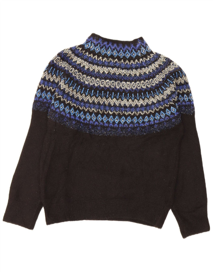 Marks & Spencer Suéter con Cuello Alto para Mujer UK 10 Small Black