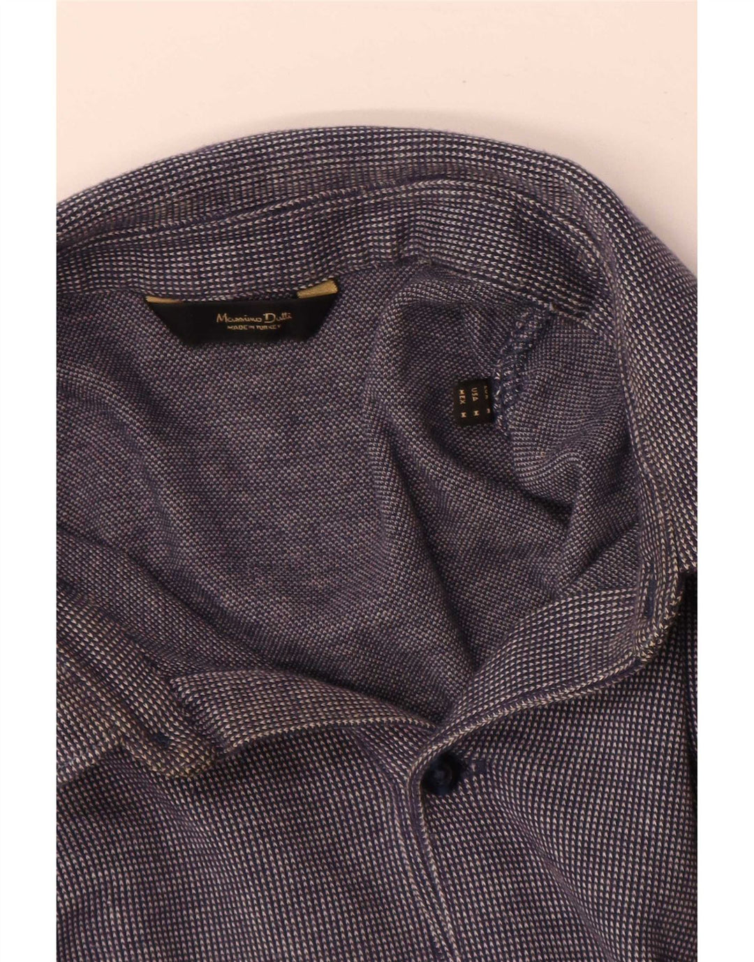 Massimo Dutti Polo Manga Larga Hombre Azul Marino Medio