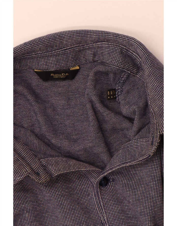 Massimo Dutti Polo Manga Larga Hombre Azul Marino Medio
