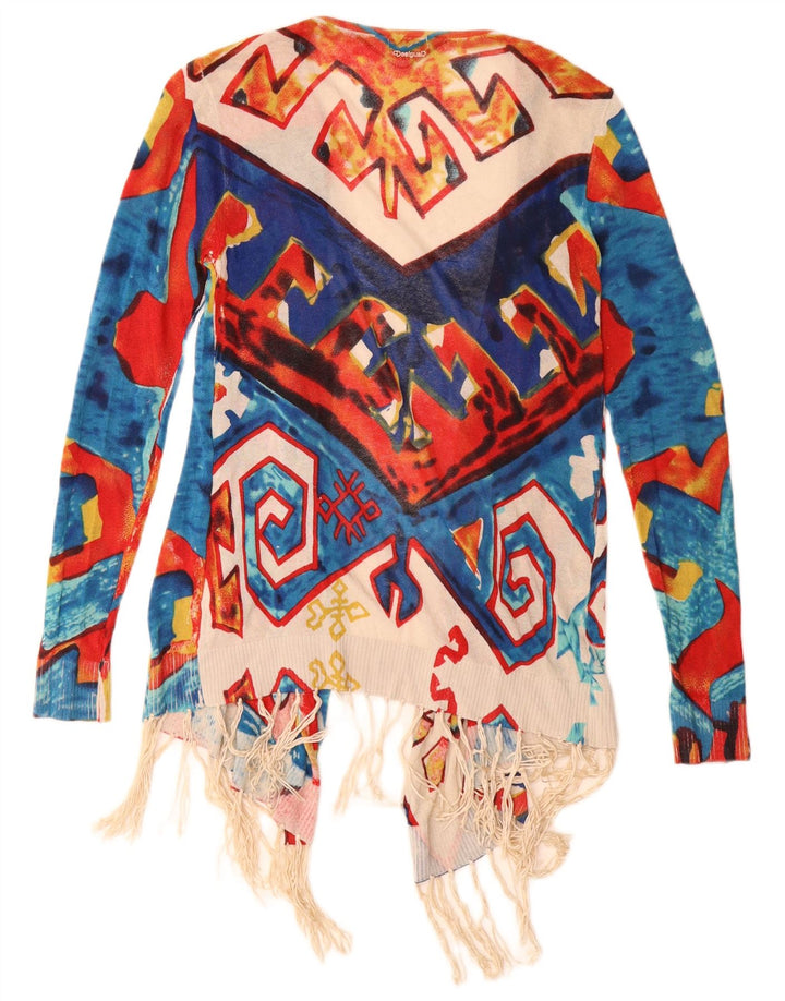 Desigual - Cárdigan largo para mujer, talla 10, multicolor