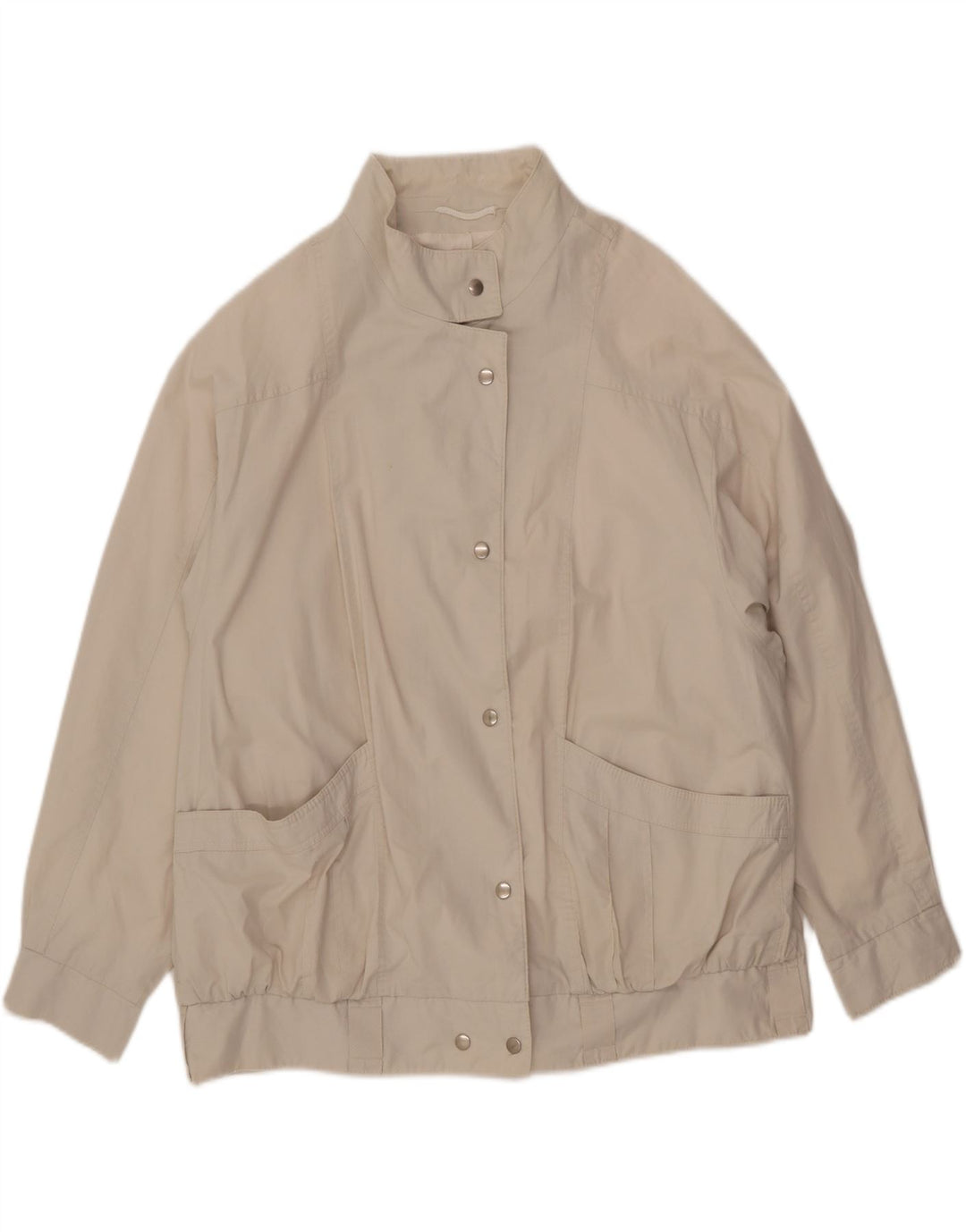 NINO Chaqueta Bomber Extragrande para Mujer UK 20 2XL Algodón Beige