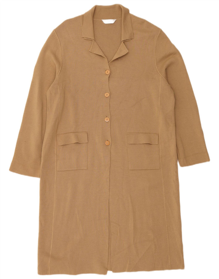 Marks & Spencer - Cárdigan largo para mujer, talla 40, color beige medio