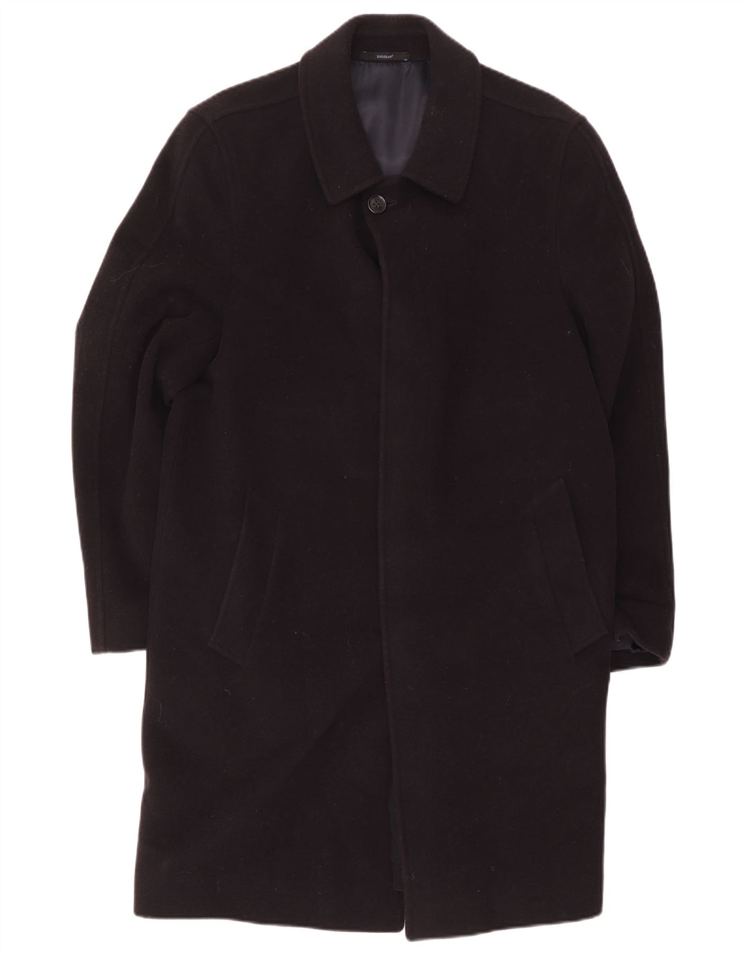 Abrigo Douglas para hombre UK 38 Lana negra mediana