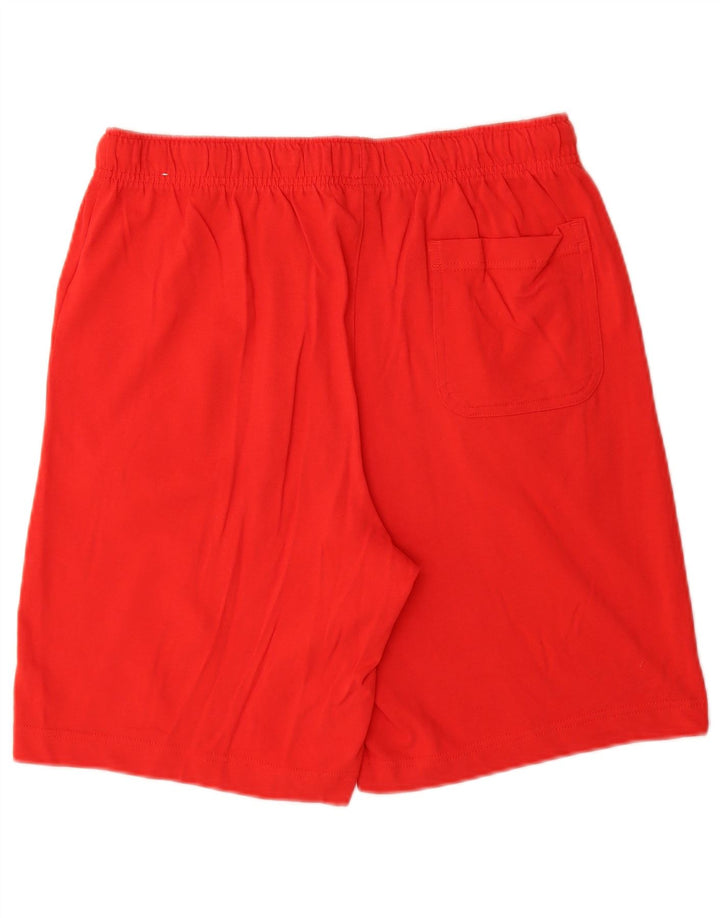 Nike - Pantalones cortos deportivos para hombre, talla grande, algodón rojo