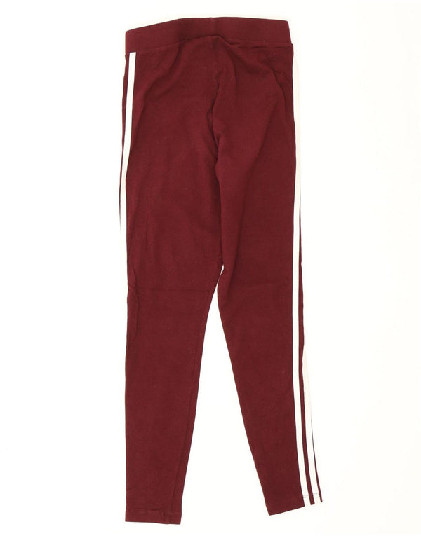 Leggings Adidas para mujer UK 10 Small Borgoña Algodón