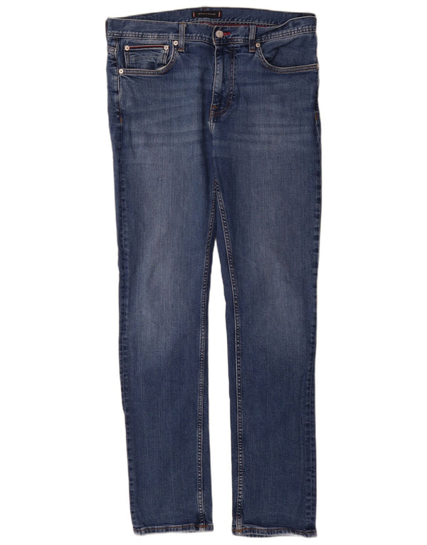 Tommy Hilfiger Vaqueros rectos para hombre W34 L34 Algodón azul