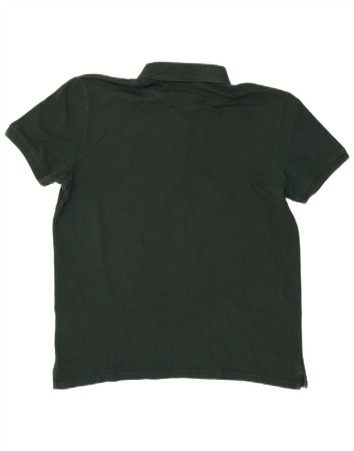 Lyle & Scott Polo para hombre de algodón verde grande