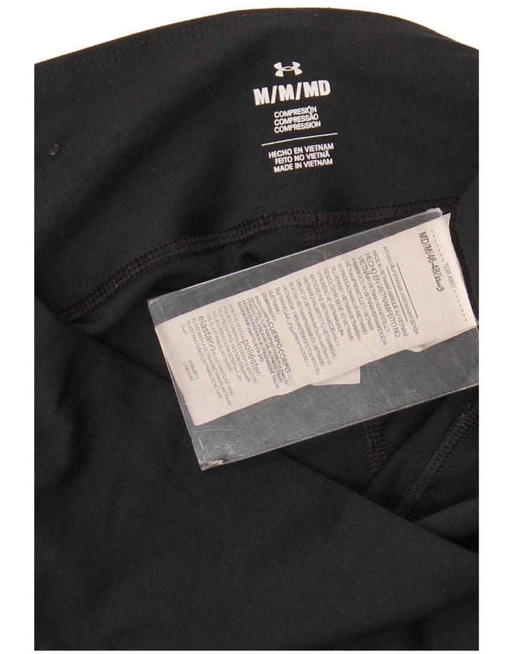 Under Armour Leggings cortos para mujer UK 40 Mediano Poliéster con bloques de color negro