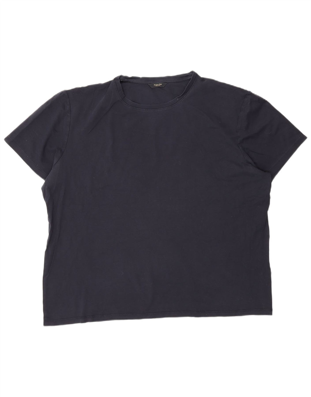 Massimo Dutti Camiseta Hombre Top 2XL Azul Marino