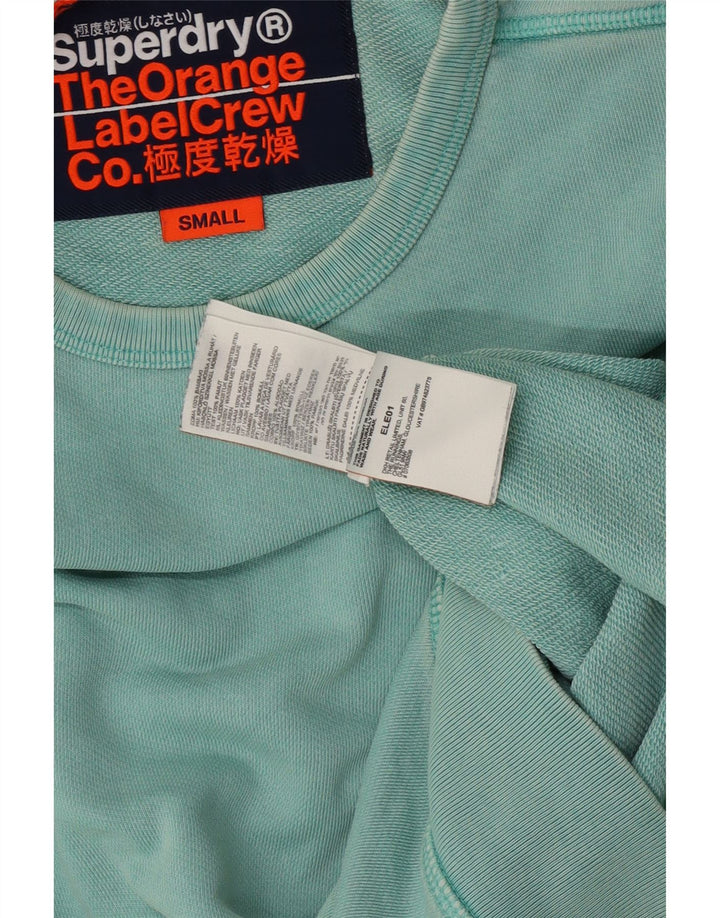 Superdry Hombre Sudadera Jumper Small Verde Algodón