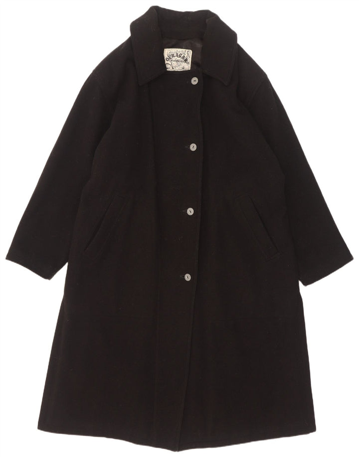 Ouragan Abrigo extragrande para mujer Yachting IT 44 Lana negra mediana