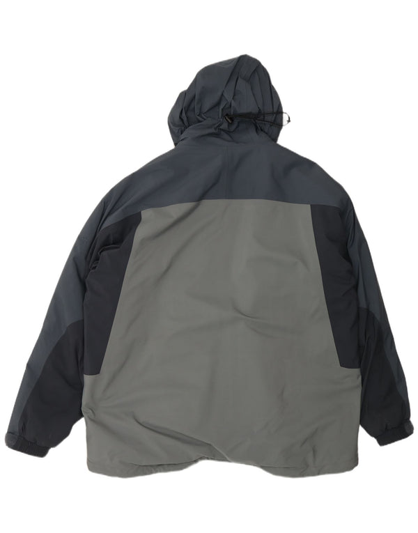 Marmot Chaqueta Cortavientos Con Capucha Para Hombre ES 42 XL Gris Colorblock Sports