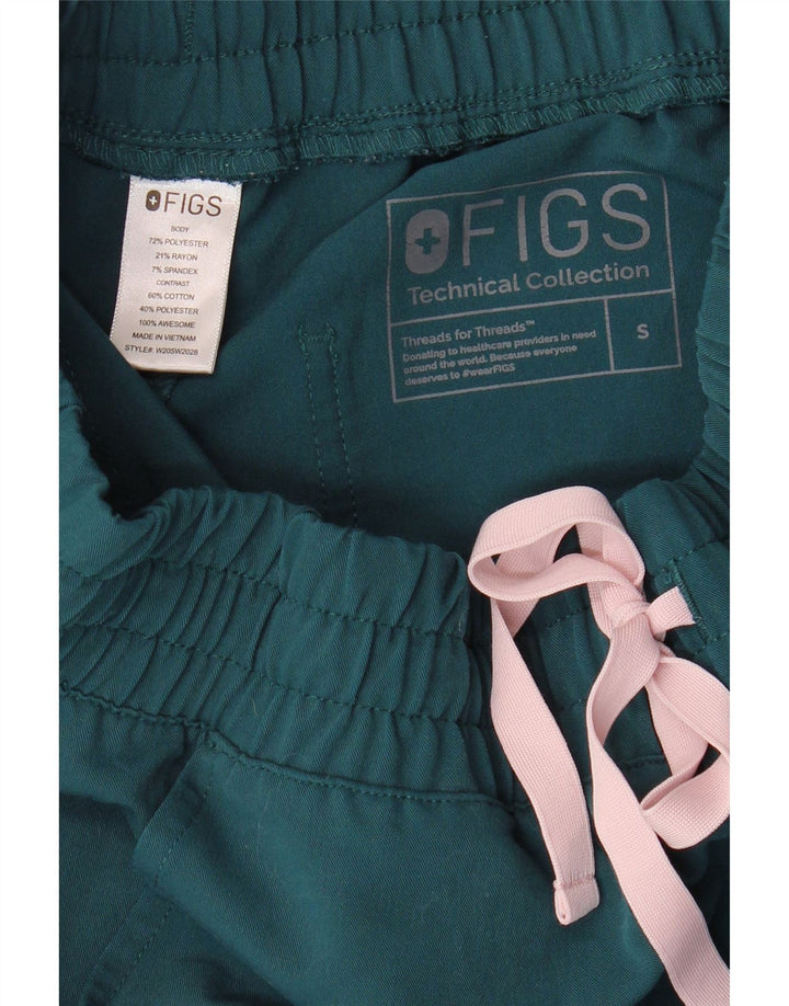 FIGS Pantalones de chándal cargo para mujer Joggers UK 10 Small Green Poliéster