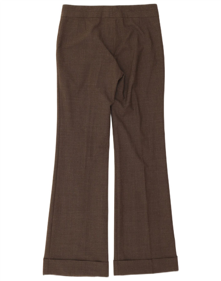 Naf Naf Pantalón de traje acampanado para mujer EU 40 Medium W30 L33 Marrón Poliéster