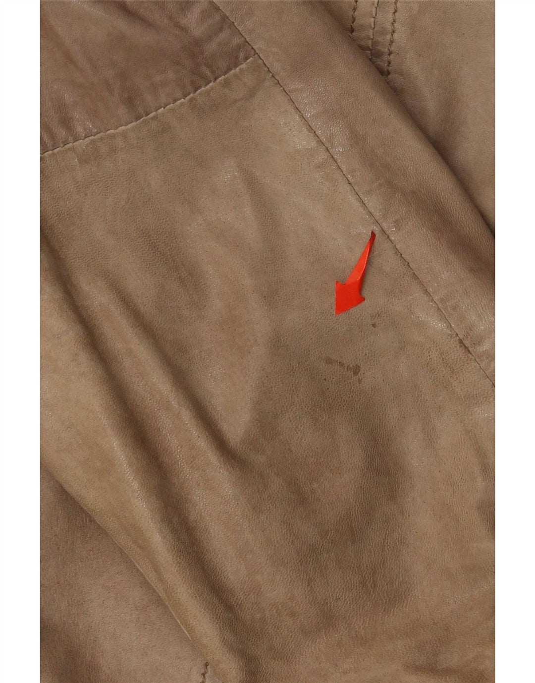 Milestone Chaqueta de cuero para hombre Cuero beige grande
