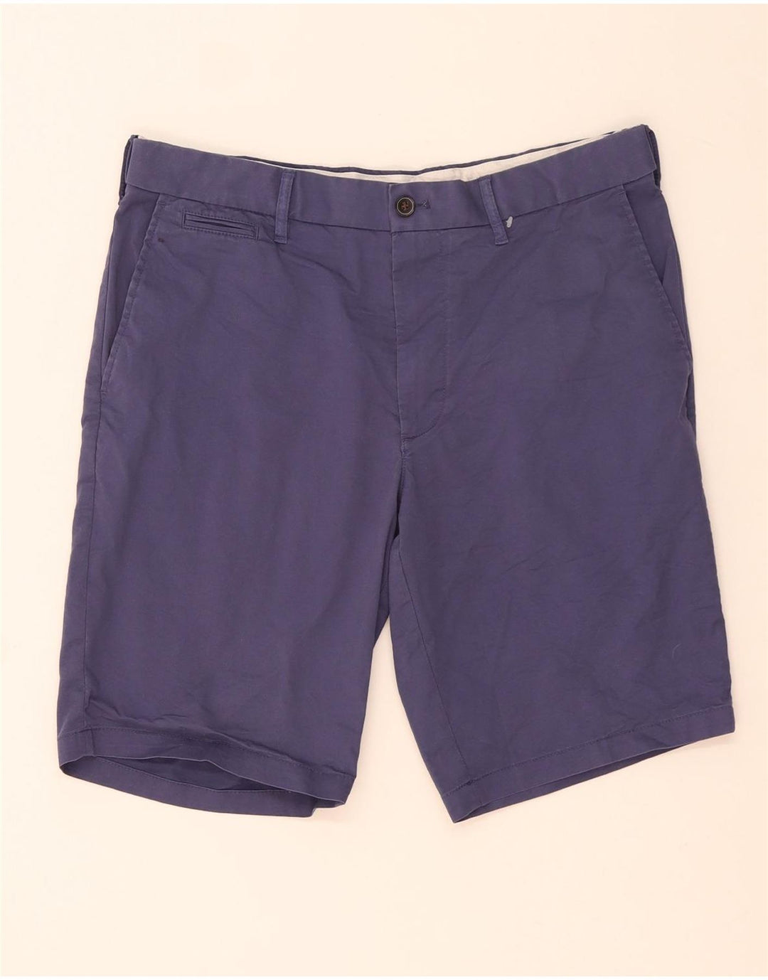 Marks & Spencer Pantalones cortos chinos para hombre W34 Grande Algodón azul marino