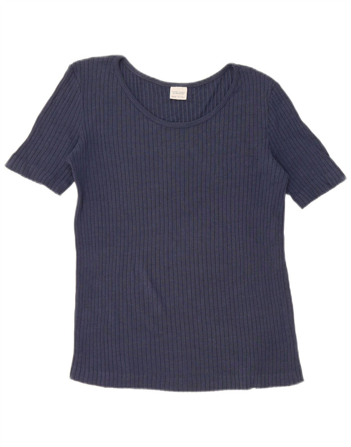 Camiseta Benetton Mujer UK 40 Medium Azul Marino