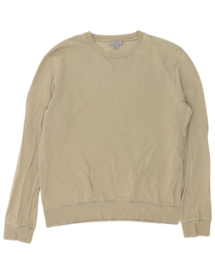 Cos Mens Sudadera Jumper Pequeño Algodón Caqui