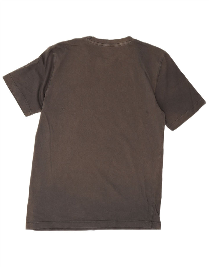 Adidas - Camiseta gráfica para hombre, talla pequeña, algodón gris