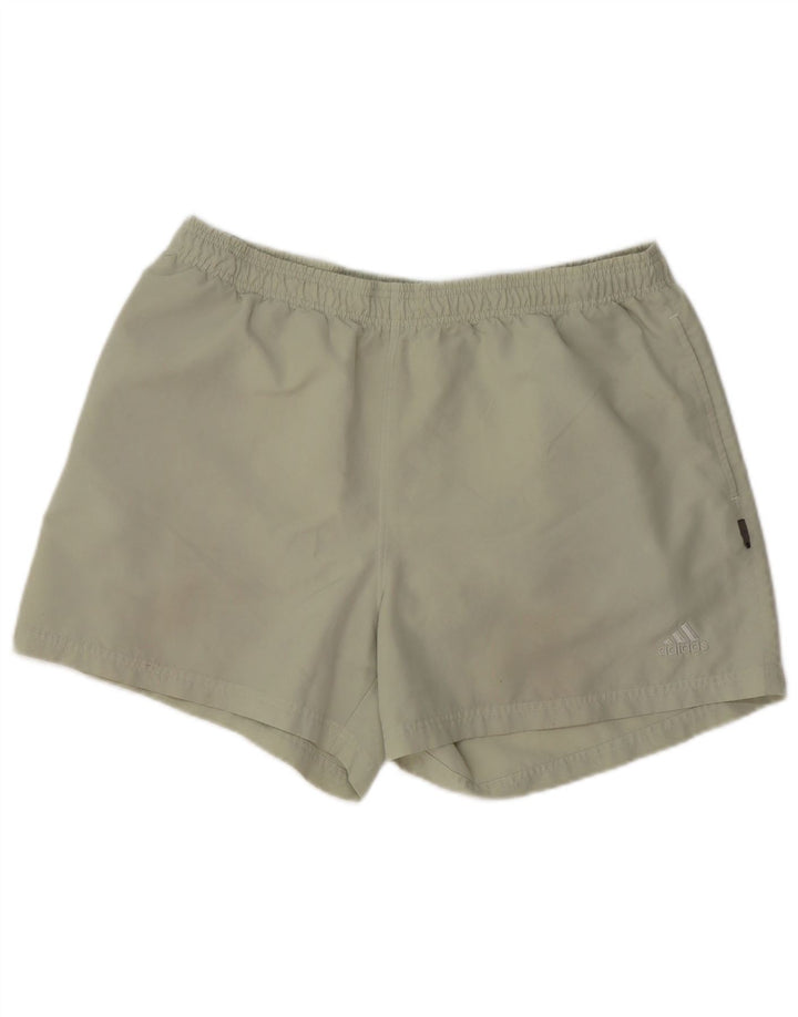 Adidas Pantalones cortos deportivos para hombre XL Verde Poliéster